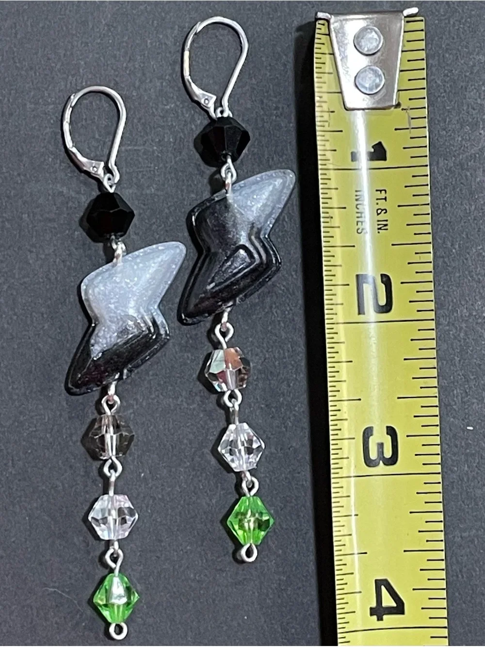 Twisted Wonderland Inspired Groovy Candy Earrings Sebek Zigvolt (Nightmare Suit)